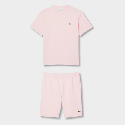 Ensemble short/t-shirt Lacoste Rose