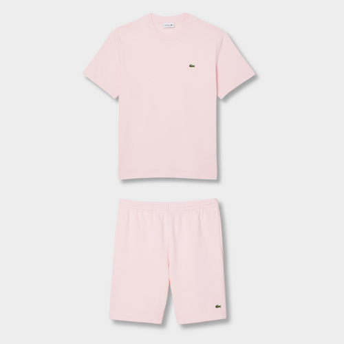 Ensemble short/t-shirt Lacoste Rose