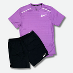 Ensemble Sport short t shirt running Violet - photo 1/3 - UrbanDrip