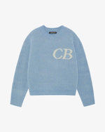 Sweat Pull CB Logo Knit Bleu Ciel - photo 1/5 - UrbanDrip
