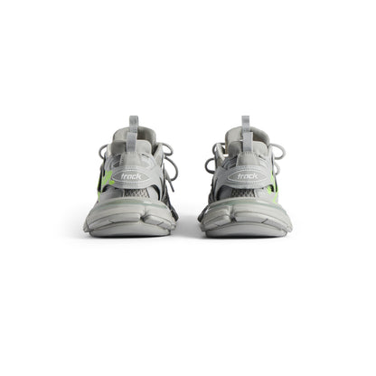 Balanciaga Track Gris Avec Logo Jaune Fluo