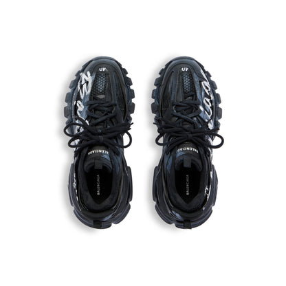 Balanciaga Track Noir Avec Logo Blanc