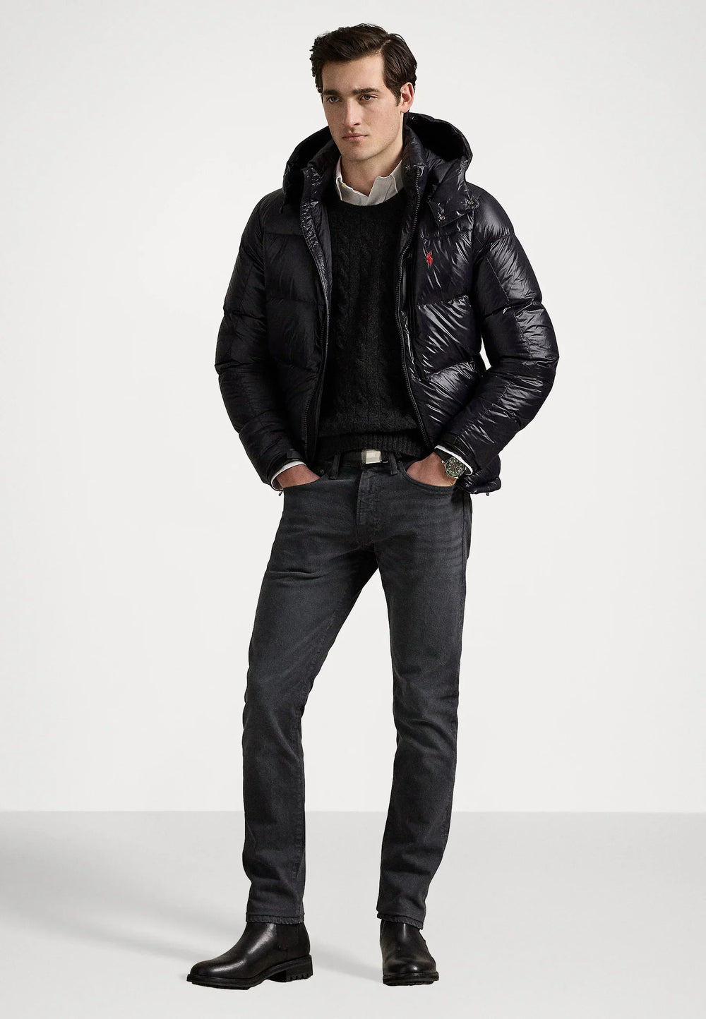 Doudoune Puffer Brillante Noir - photo 3/4 - UrbanDrip