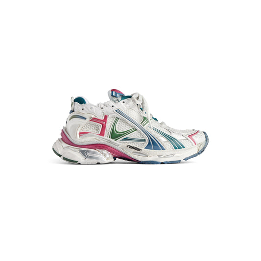 Balanciaga Runner Blanc Et Vert Foncé