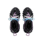 Avec Laces Et Bleue Noir Bleu Rose - photo 6/9 - UrbanDrip