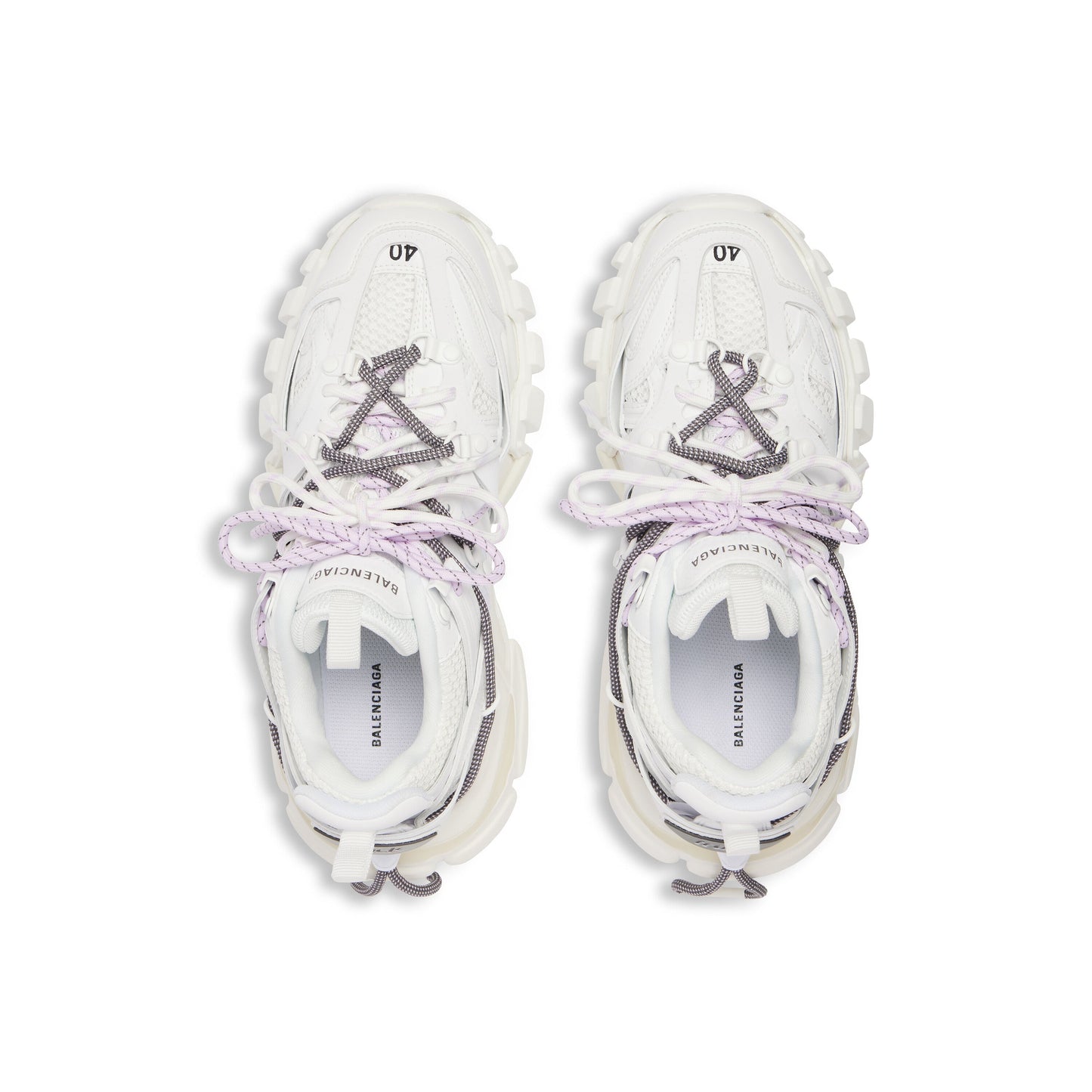 Balanciaga Track Blanc Avec Laces Blanche et Lilas