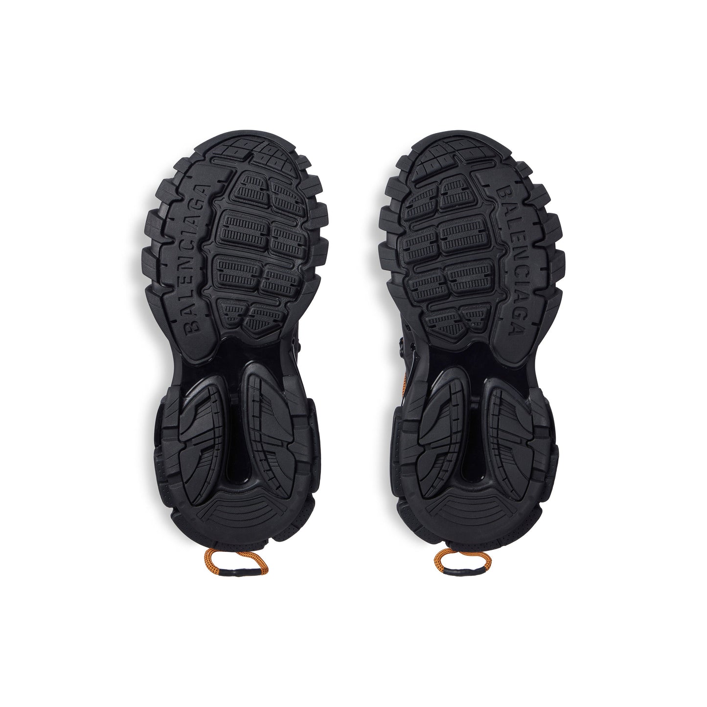 Balanciaga Track Avec Laces Noire Et Orange