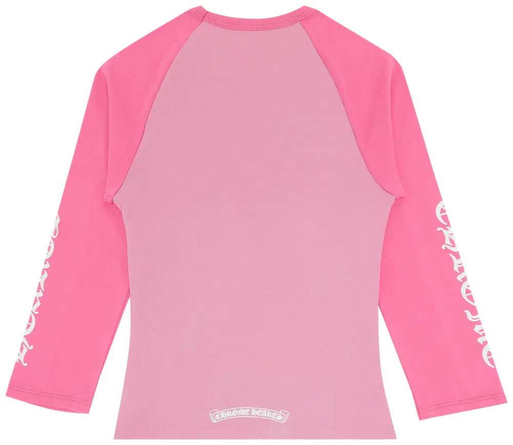 T-Shirt Manche Longue Heart Chrome Rose - photo 2/2 - UrbanDrip