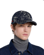 Casquette en denim avec détail bande Web - photo 3/5 - UrbanDrip