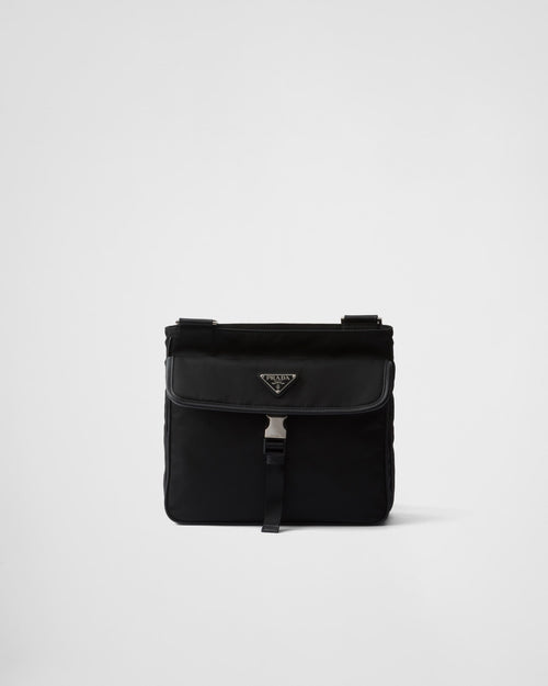 Sac porté épaule en Re-Nylon et cuir Saffiano
