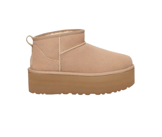 Bottes Botte Classic Ultra Mini à plateforme Beige - photo 1/4 - UrbanDrip