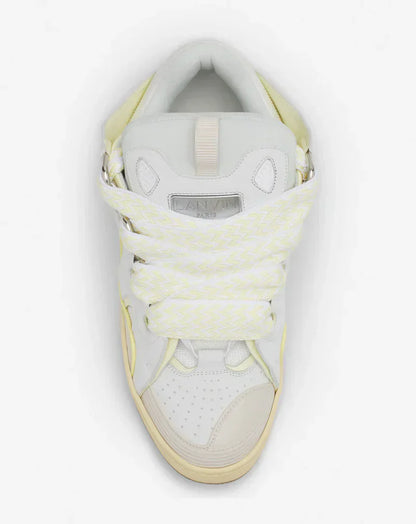 Lanvin Curb Blanc Et Jaune