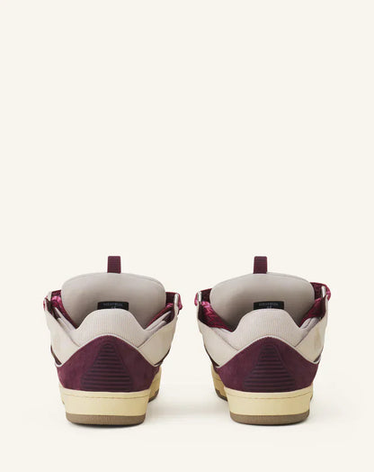 Lanvin Curb Beige Et Bordeaux