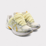 Sneakers Fluffy Laces Silver Yellow - photo 2/4 - UrbanDrip