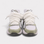Sneakers Dried Leaf Fluffy Laces White Green - photo 3/6 - UrbanDrip