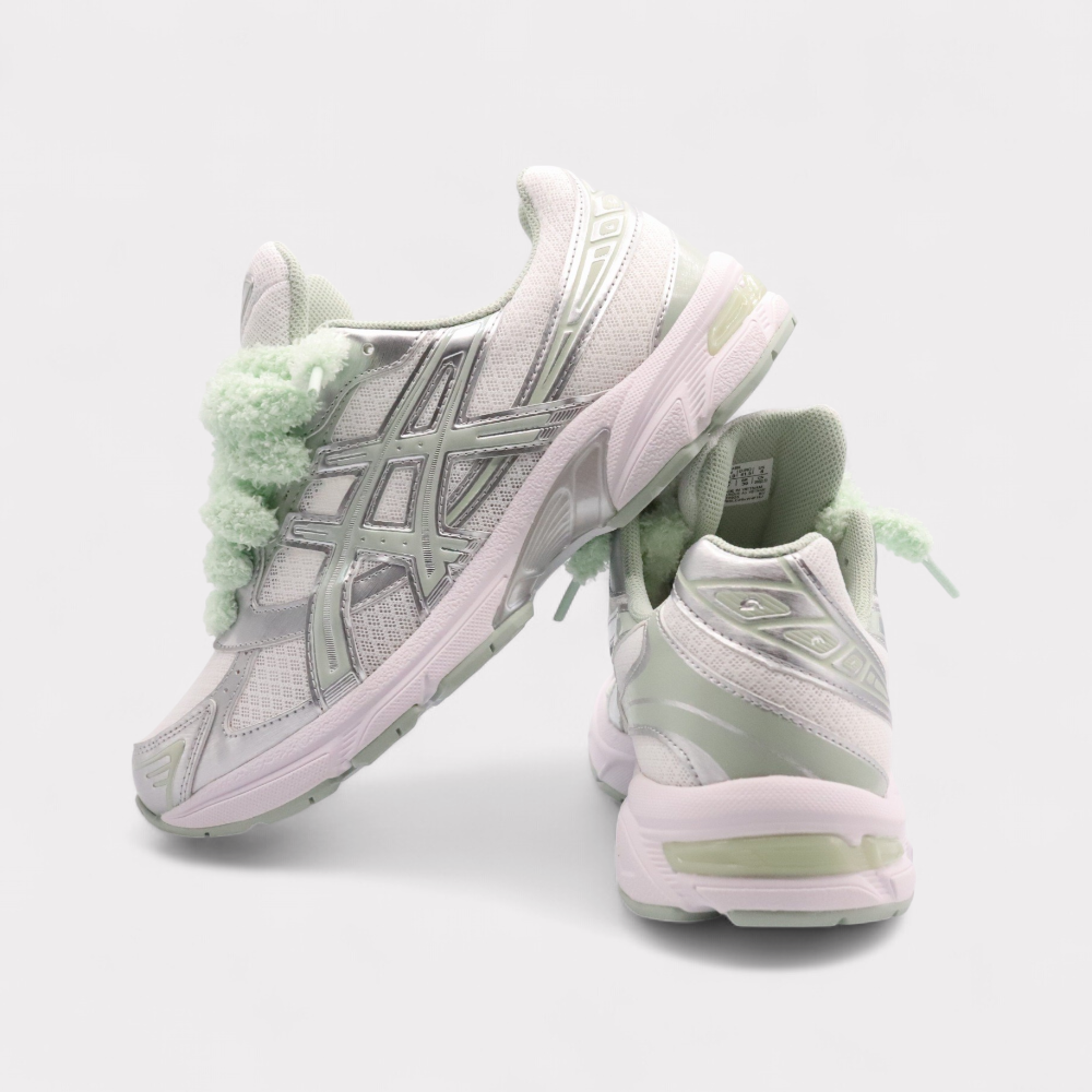 Sneakers Fluffy Laces Mint Vert Sauge Givré - photo 5/7 - UrbanDrip