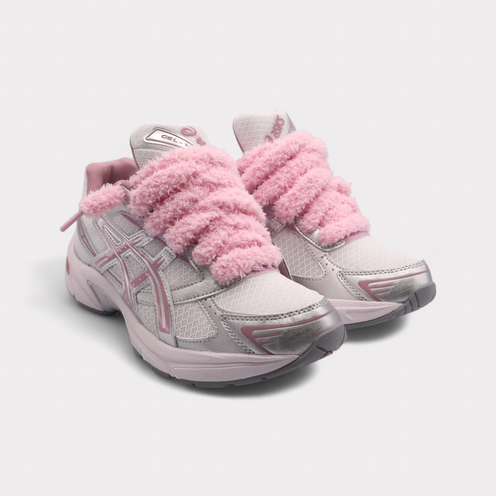 Sneakers Taro Fluffy Laces Pink Purple - photo 3/7 - UrbanDrip