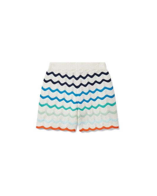 Short Gradient Wave Crochet Shorts - photo 1/2 - UrbanDrip