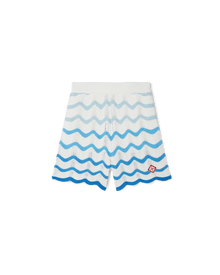 Short Wavy Gradient Crochet Shorts Blanc - photo 1/6 - UrbanDrip
