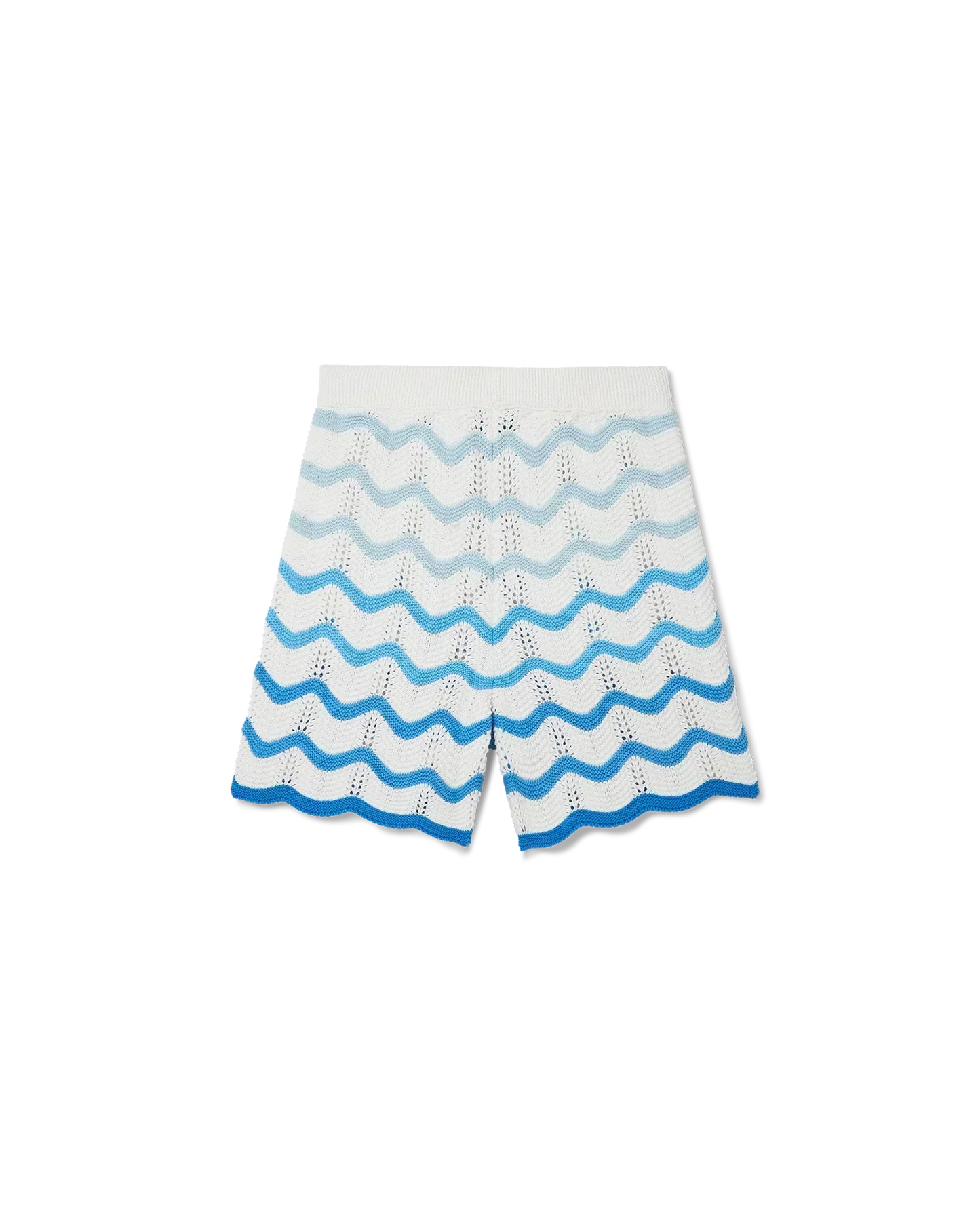 Wavy Gradient Crochet Shorts - Casablanca