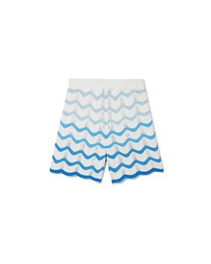 Wavy Gradient Crochet Shorts - Casablanca