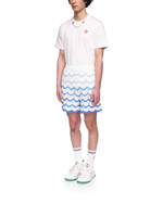 Short Wavy Gradient Crochet Shorts Blanc - photo 3/6 - UrbanDrip