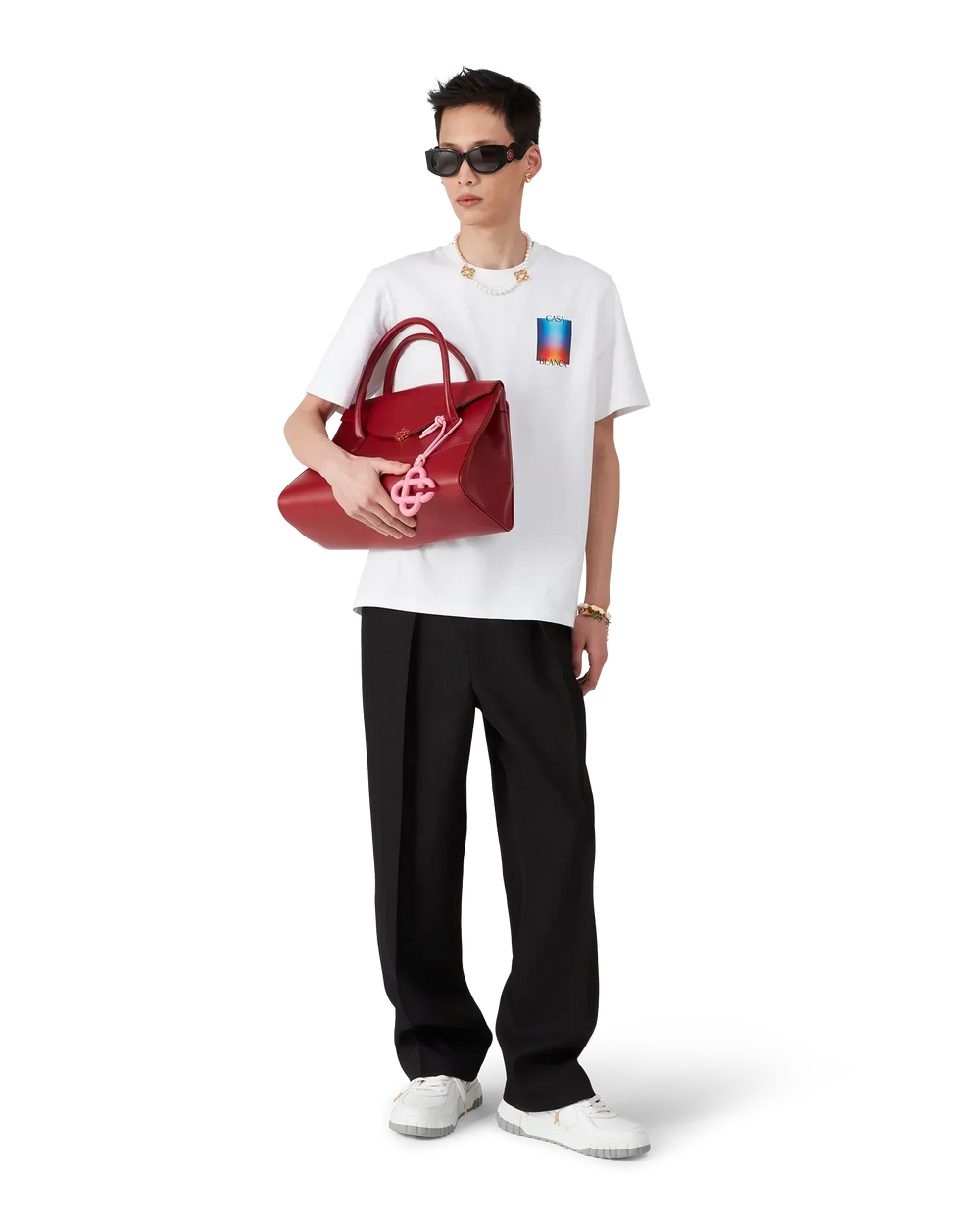T-Shirt Gradient Casa Logo 2 Blanc - photo 2/5 - UrbanDrip