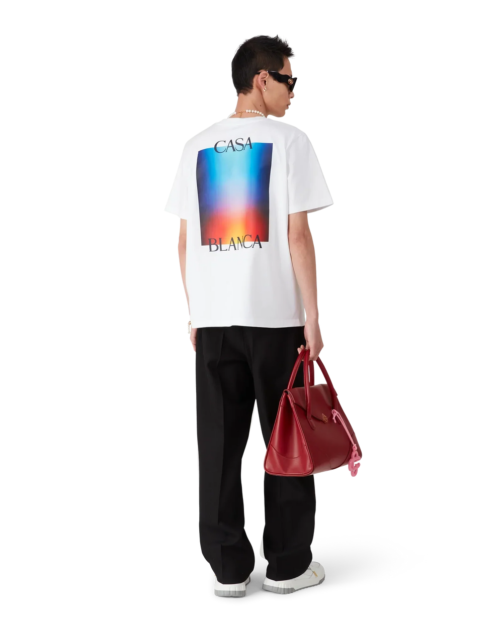 T-Shirt Gradient Casa Logo 2 Blanc - photo 5/5 - UrbanDrip