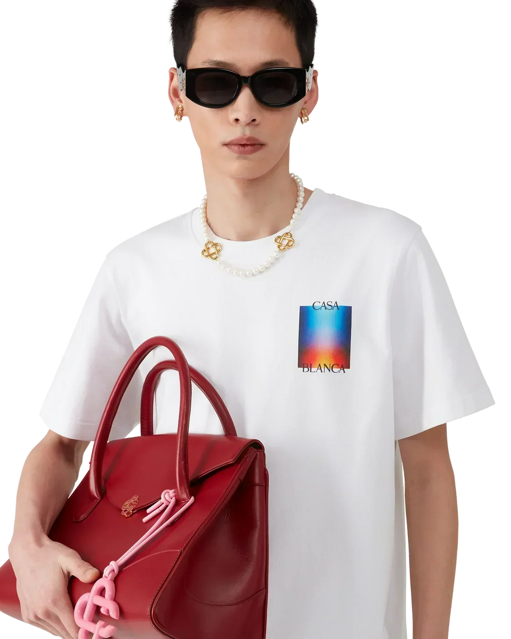 T-Shirt Gradient Casa Logo 2 Blanc - photo 4/5 - UrbanDrip