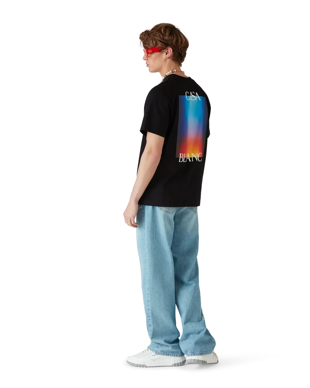 T-Shirt Gradient Casa Logo Blanc - photo 5/5 - UrbanDrip