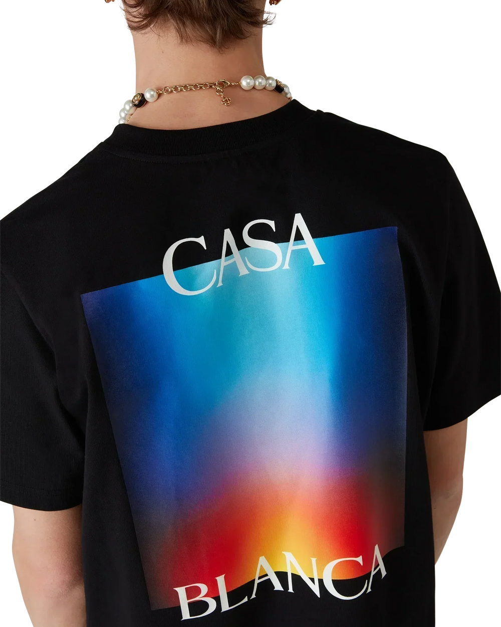 T-Shirt Gradient Casa Logo Blanc - photo 4/5 - UrbanDrip