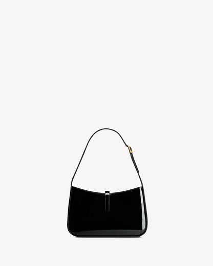 YSL - le 5 à 7 en cuir verni noir