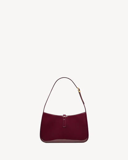 YSL - le 5 à 7 en cuir verni Red