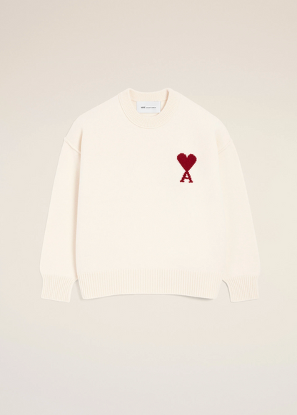 PULL BLANC COL ROND AMI