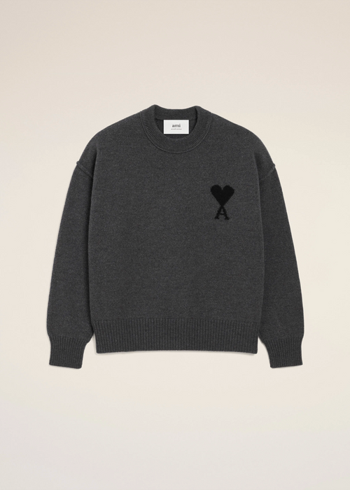 PULL GRIS COL ROND AMl