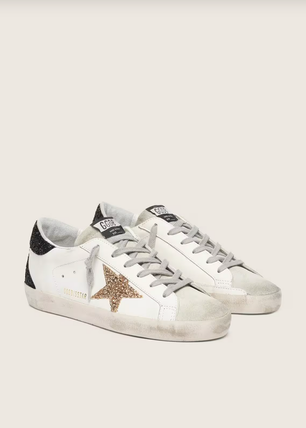 Sneakers paillettes dorées noires Doré Noir - photo 2/4 - UrbanDrip