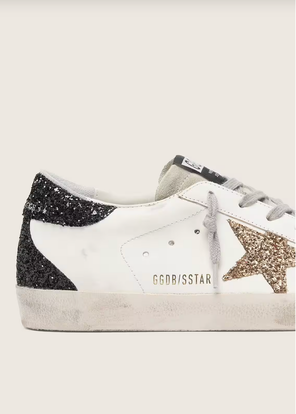 Sneakers paillettes dorées noires Doré Noir - photo 3/4 - UrbanDrip