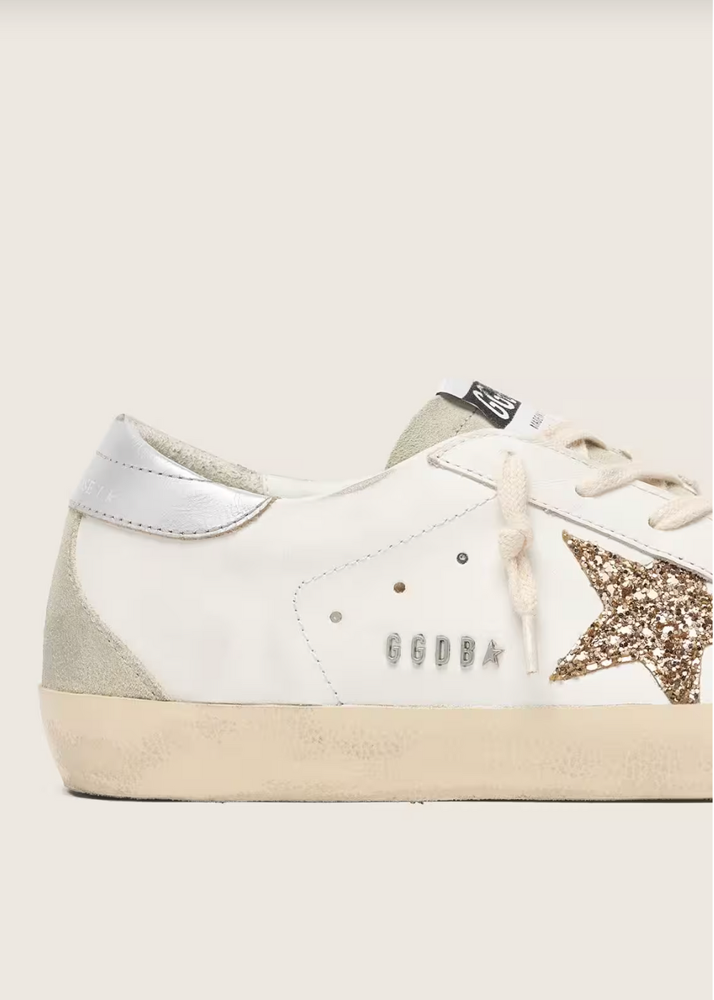 Sneakers paillettes dorées et daim Doré Gris - photo 4/4 - UrbanDrip
