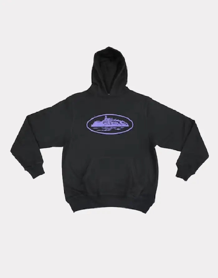 Sweat Pull Avec Capuche Et Noir Violet - UrbanDrip