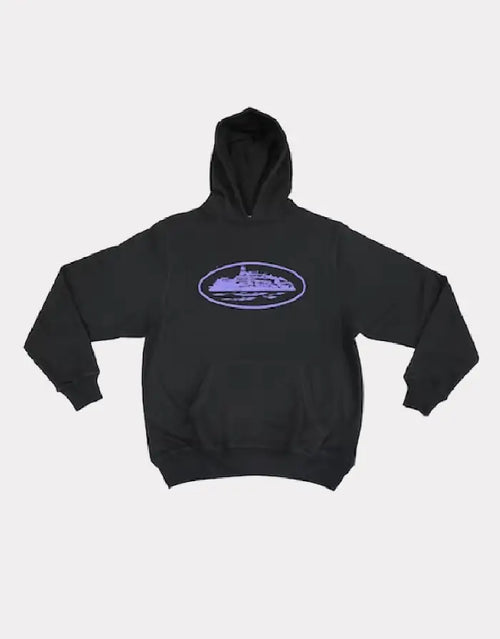 Pull Corteiz Avec Capuche Noir Et Violet