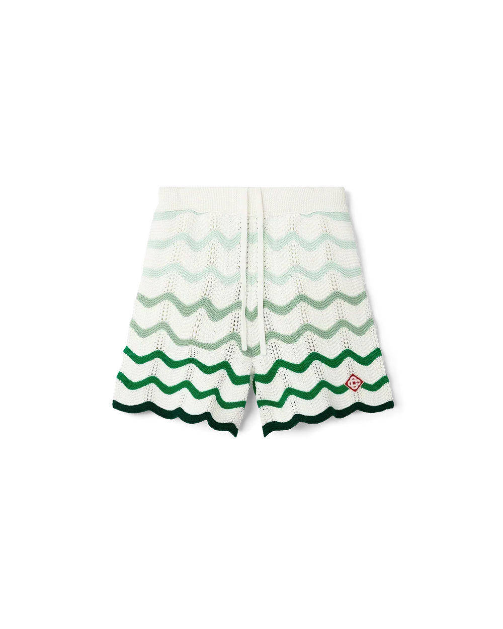 Short Wavy Gradient Crochet Shorts 2 Blanc - photo 1/6 - UrbanDrip