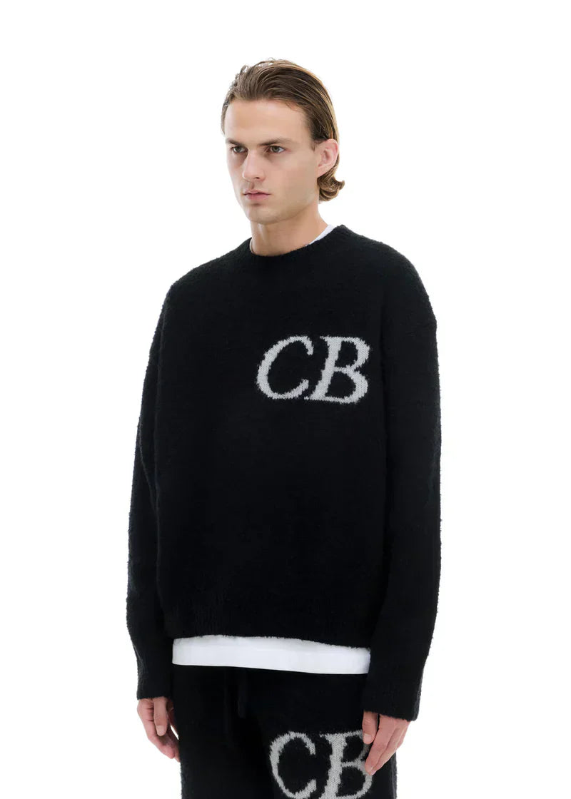 Sweat Pull CB Logo Knit Noir - photo 4/5 - UrbanDrip