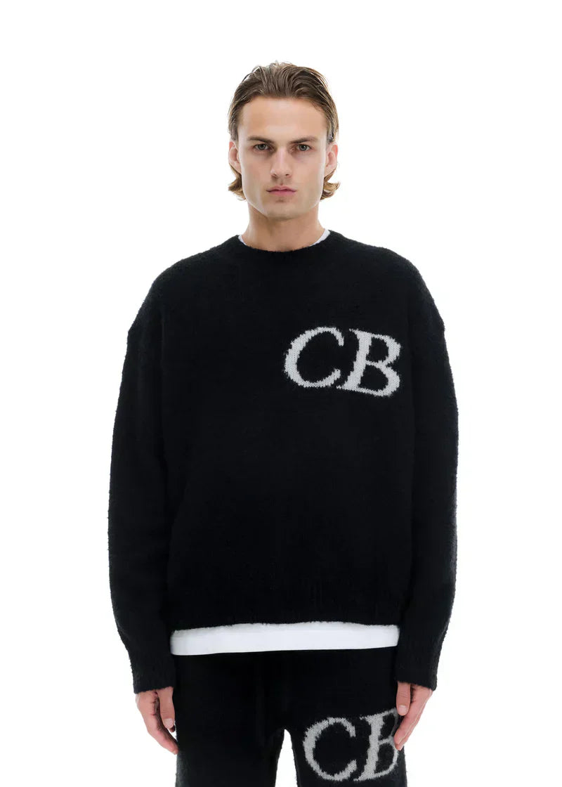 Sweat Pull CB Logo Knit Noir - photo 5/5 - UrbanDrip