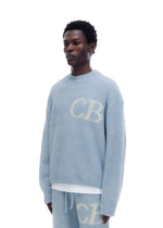 Sweat Pull CB Logo Knit Bleu Ciel - photo 4/5 - UrbanDrip