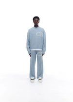 Sweat Pull CB Logo Knit Bleu Ciel - photo 3/5 - UrbanDrip