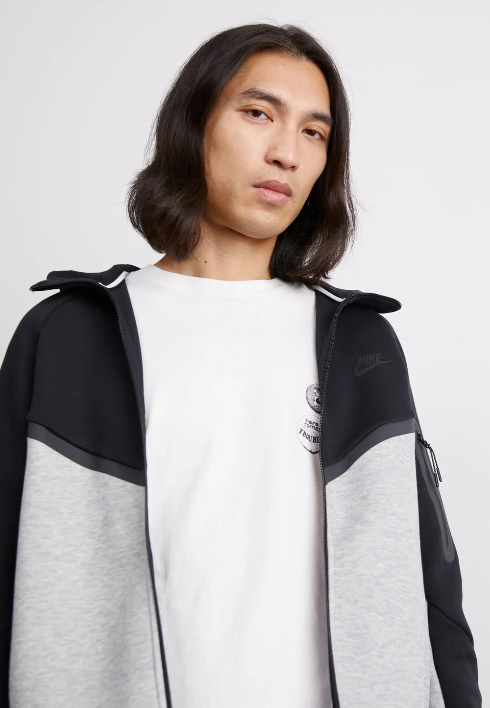 Zip Zippé Noir Et Gris - photo 2/5 - UrbanDrip