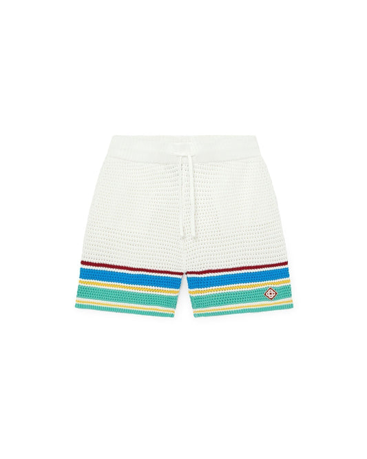 Short Crochet Tennis Shorts 2 Blanc - photo 1/6 - UrbanDrip