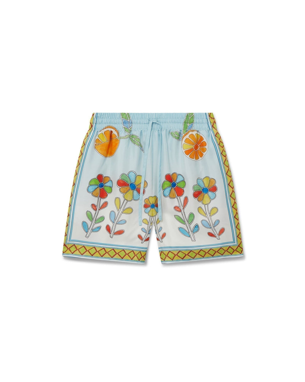 Short Yoruba Flowers Silk Shorts - photo 1/6 - UrbanDrip