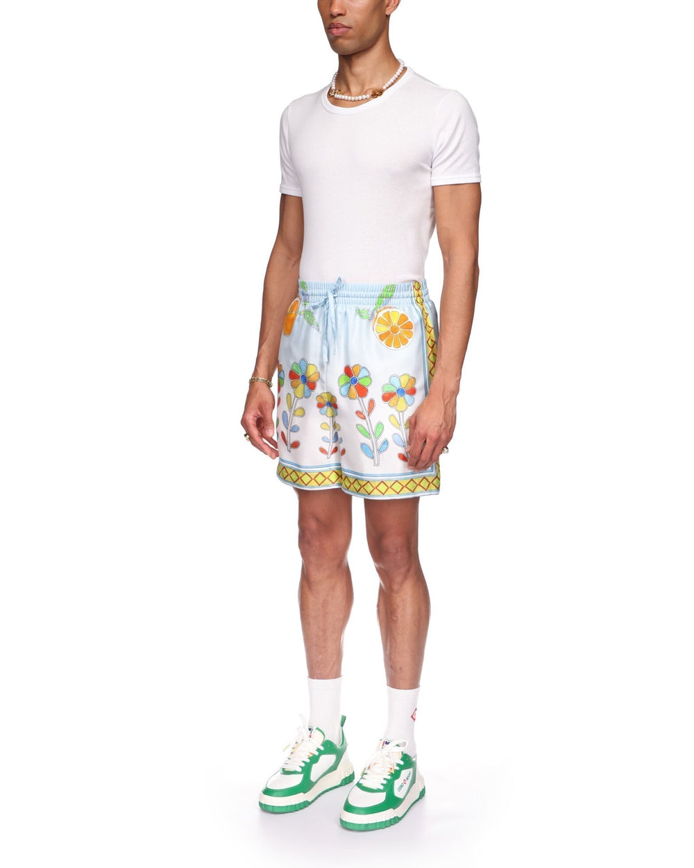 Short Yoruba Flowers Silk Shorts - photo 3/6 - UrbanDrip