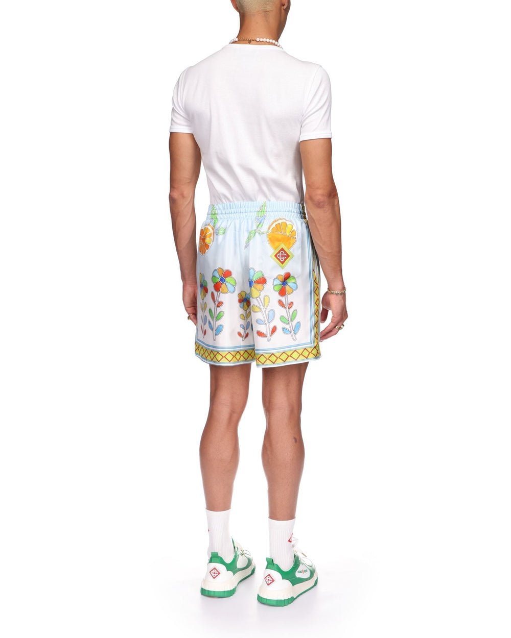 Short Yoruba Flowers Silk Shorts - photo 5/6 - UrbanDrip
